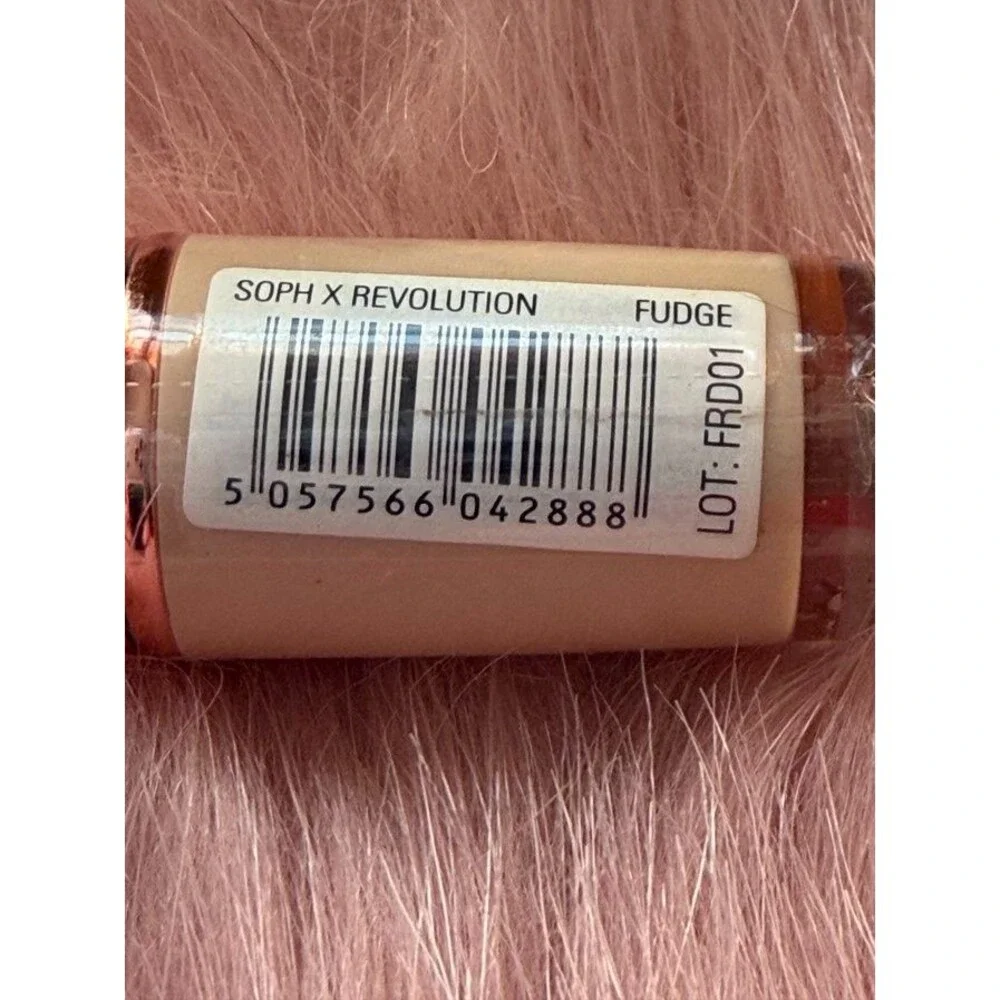 Revolution x Soph Nude Lipstick “Fudge” • Choc. Brown Nude • NEW • Cruelty‑Free